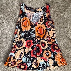 Anthropologie Flowy Multi Colored Tank